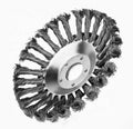 Steel Wire Wheel Garden Brush Twisted Wire Rust Removal Lawn Mower Derusting Weeding Wheel Weed Brush