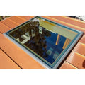Custom Automatic Aluminum Alloy Modern Vertical Opening Skylights Low-e Glass Electric Blinds Fiberglass Motorized Dining Room