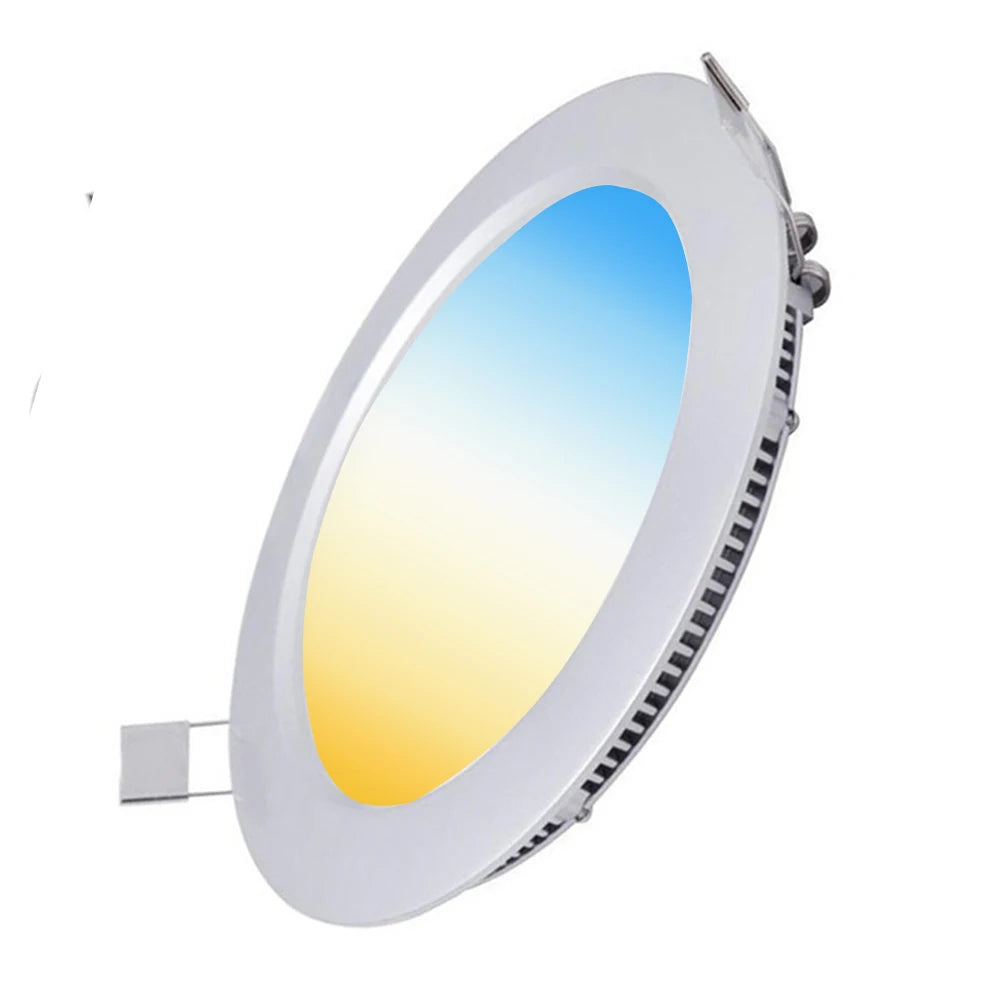 Dali PWM 24V Flat LED Panel Light 6W 12W 15W 18W CRI90 2000-6000K Tunable KNX Loxone Tree Casambi Tuya Smart Home Ceiling Panel