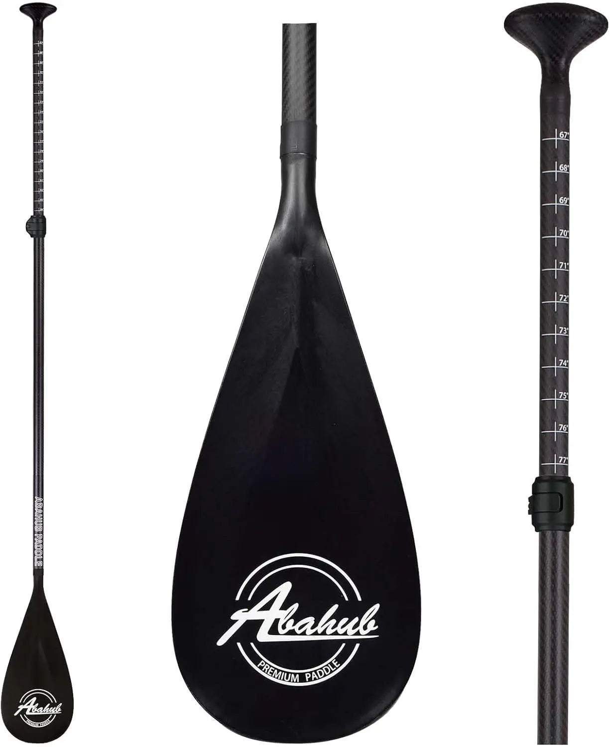 Carbon Fiber SUP Paddles 1 X 3 Section Adjustable Shaft Eco-Friendly Portable Lightweight Customizable Size Color Touring SUP