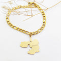 I LOVE Oromia Map Pendant Bracelet Fashion Design Hollow Map of Oromia Patriotic Symbol Bracelet Gift for Unisex
