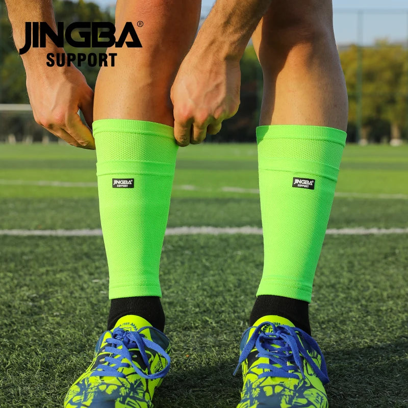 JINGBA Manufacturer Soccer Shin Guard Socks Breathable Soccer Shin Guard Sleeves with Pocket for Football Shin Pads Holder