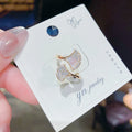 Custom Logo Paper Earring Card Jewelry Display Tag Biodegradable Earring Packaging Cards Earrings Display Jewelry Display Card