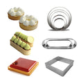 Metal Tart Ring Stainless Steel Bakeware Heat-Resistant Perforated Cake Mousse Ring Pastry Rings Baking Tools
