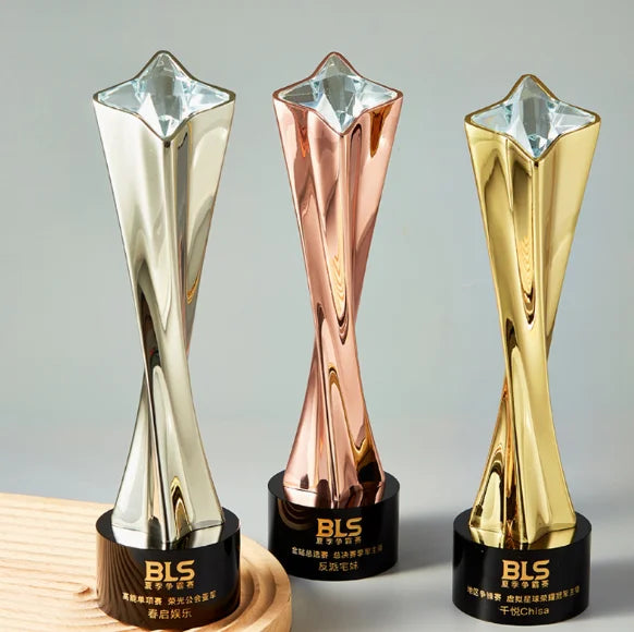 2025 Wholesale 30cm World Plated Metal Trophy Cup Die-Cutting Printing Music Theme Souvenir Lower Price