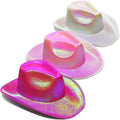2026 Flashing Hats Wholesale Western Styles Pink Red White and Blue Women Light up Cowboy Hat