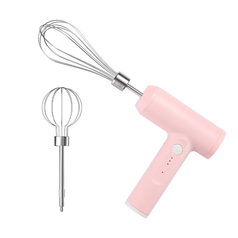 Wholesale High-Power USB Rechargeable Eco-Friendly Modern Egg Beater Stainless Steel Handheld Mini Wireless Electric Whisk for
