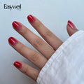 Easywell Hot Selling Short Soft Acrylic Gel 30Pcs OEM/ODM Fashion Nail with Glue Artificial Nail Design Press on Nails