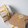 Customizable Strong Adhesive Restaurant Takeaway Box Security Labels Logo Printing Tamper Proof Food Paper Seals Sticker