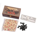 Wholesale Price Chess Set 90 Pieces Double Sided Wooden Chess Pieces Bingo Numbers with Brown Box SZ-4 for Bingo Games