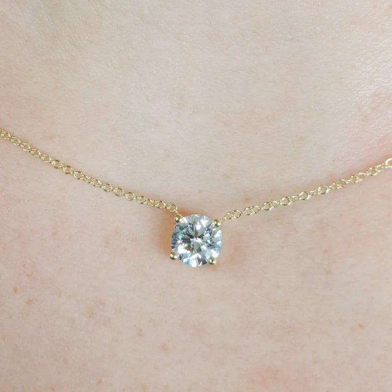 MON Moissanite Necklace Jewelry 925 Sterling Silver Iced Out 18inches Big Pendant Necklace D VVS Moissanite Diamond Necklace