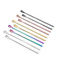 304 Stainless Steel Metal Mixing Stir Spoon Muddler Ice Seasoning Honey Gold Bar Spoon Mug Coffee Long Handle Stirring Spoon