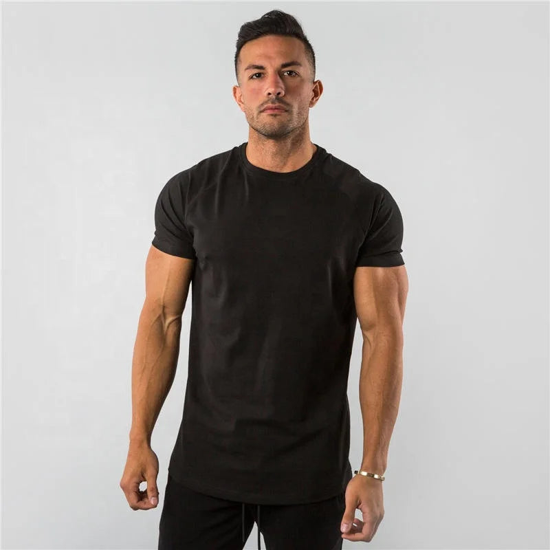 Polyester Woven Custom Private Logo Breathable Quick Dry Sleeveless Workout Gym Fitness Apparel Solid Blank Men T-Shirt