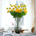 E142- Home Decoration Fake Flower Artificial Buttercup Flower Fake pink Flowers for Wedding Backdrop Decoration