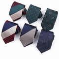 Shengzhou Men's Fashion 8cm Polyester Jacquard Tie Wholesale Spot Striped Plaid Design