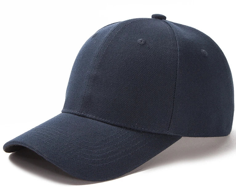 Classic Custom Logo Adult Good Quality Blank Solid Color Acrylic Baseball Sports Caps Hats