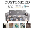 Customized Solid Washable Stretch Elastic High Elasticity L Shape Sofa Cover for Living Room 100% Polyester