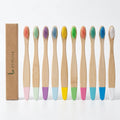 Custom Eco-Friendly Children's Toothbrush Nylon Bristles Biodegradable Super Soft Natural Bamboo Toothbrush for Kids