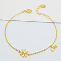 925 Sterling Silver Bracelets Fashion Bracelet Snowflake Silver Bracelets 925 Silver Jewelry