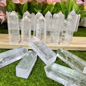 Factory Price Natural Crystal Healing Wand Clear Selenite Tower Wands Points for Home Decoration