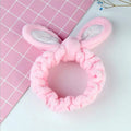 Cute Satin Rabbit Newborn Face Wash Fluffy Kids Headband for Women 2020
