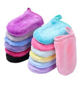 Microfiber Makeup Remover Gloves Face Cleansing Towel Cloth Spa Mitts