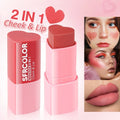 Multi-purpose Long-lasting Waterproof Eye Lip Cheek Blusher 2 1 Cream Heart-shaped Blush Stick for Face Private Label Wholesale