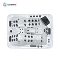 Sunrans Premium 3 Persons Outdoor Acrylic Family Spa Tub Balboa Spa for Backyard Relaxation with Family