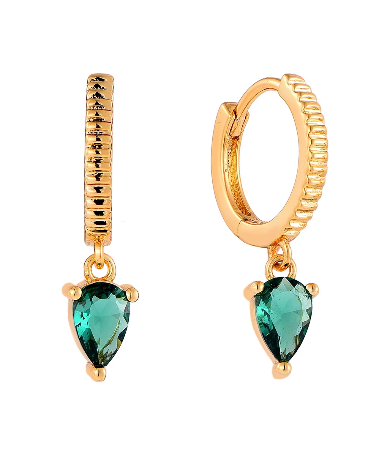 QS Piercing Fashionable Earrings Custom OEM Women Fine Jewelry Elegant 925 Sterling Silver 18K Gold Plated Zircon Drop Earrings