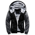 Premium Men's Athletic Hoodie Winter Zip Pullover Sherpa Lining Embroidered Thicke Hoodies Woven Weave Plus Size Stylish for Men