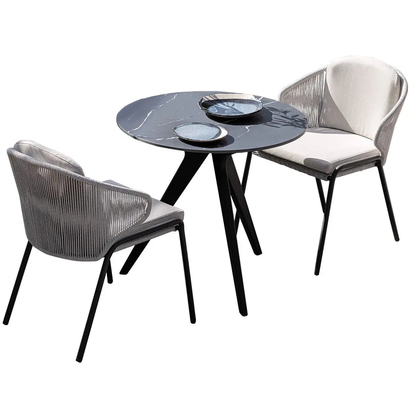 Modern Table and Chairs Villa Patio Rattan Chair Tea Table Simple Leisure Outdoor Furniture Sets