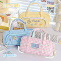 Cartoon Kawaii School Stationery Bag Large Capacity Cute Portable Pencil Case for Kids