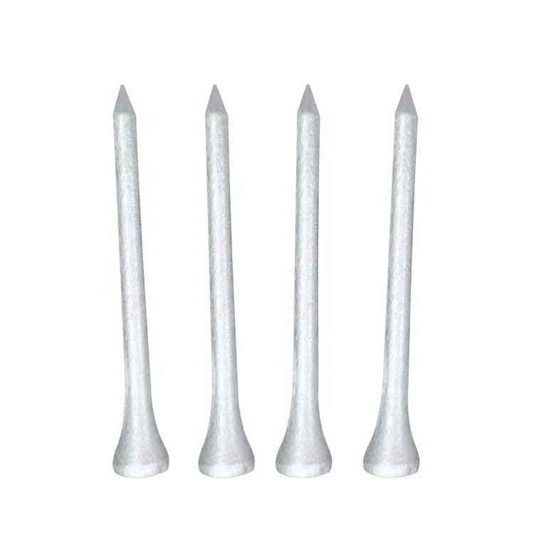 QiangJian Directly Selling 70mm Wooden Golf Tees Silver Color Custom Product Bulk Supply