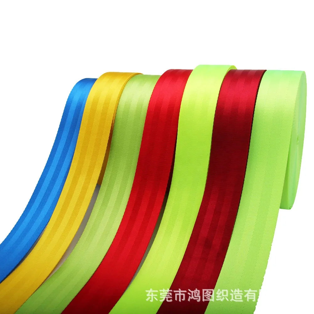 Manufacturer Custom Automotive Seat Belt Webbing 47MM 38mm 50mm Car Seat Belt Strap Seatbelt Webbing for Safety Belt