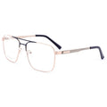 WHEF-9011 Trendy Square Metal Double Bridge Pilot Frames Spectacle Glasses Fashion Optical Frame Women Men Eyeglasses Wholesale