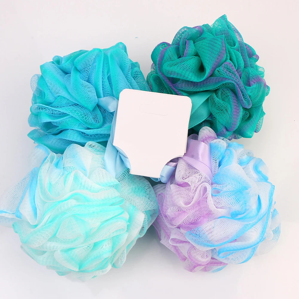 Bath Shower Loofah Sponge 75g Extra-Large Mesh Pouf Exfoliating Bath Sponge Luffa Body Rubbing Scrubber