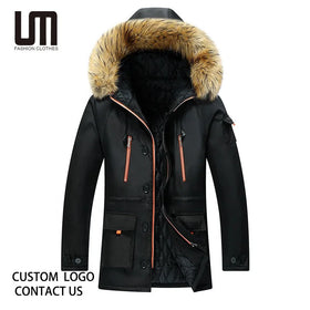Liu Ming Fashion Wholesale Trends 2024 Winter Men Parkas Thicken Warm Coat Solid Color Casual Hoodie Plus Size 7XL 8XL Jacket