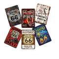 Custom Route 66 Vintage Metal Sign Large Size Tin Poster Painting 12''*15'' Decor Wall of Bar Cafe Pub Shop Restaurant Plate