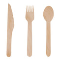 Wholesale Eco-friendly Biodegradable Mini Disposable High Temperature Resistant Wooden Fork and Spoon for Restaurant Dining Room