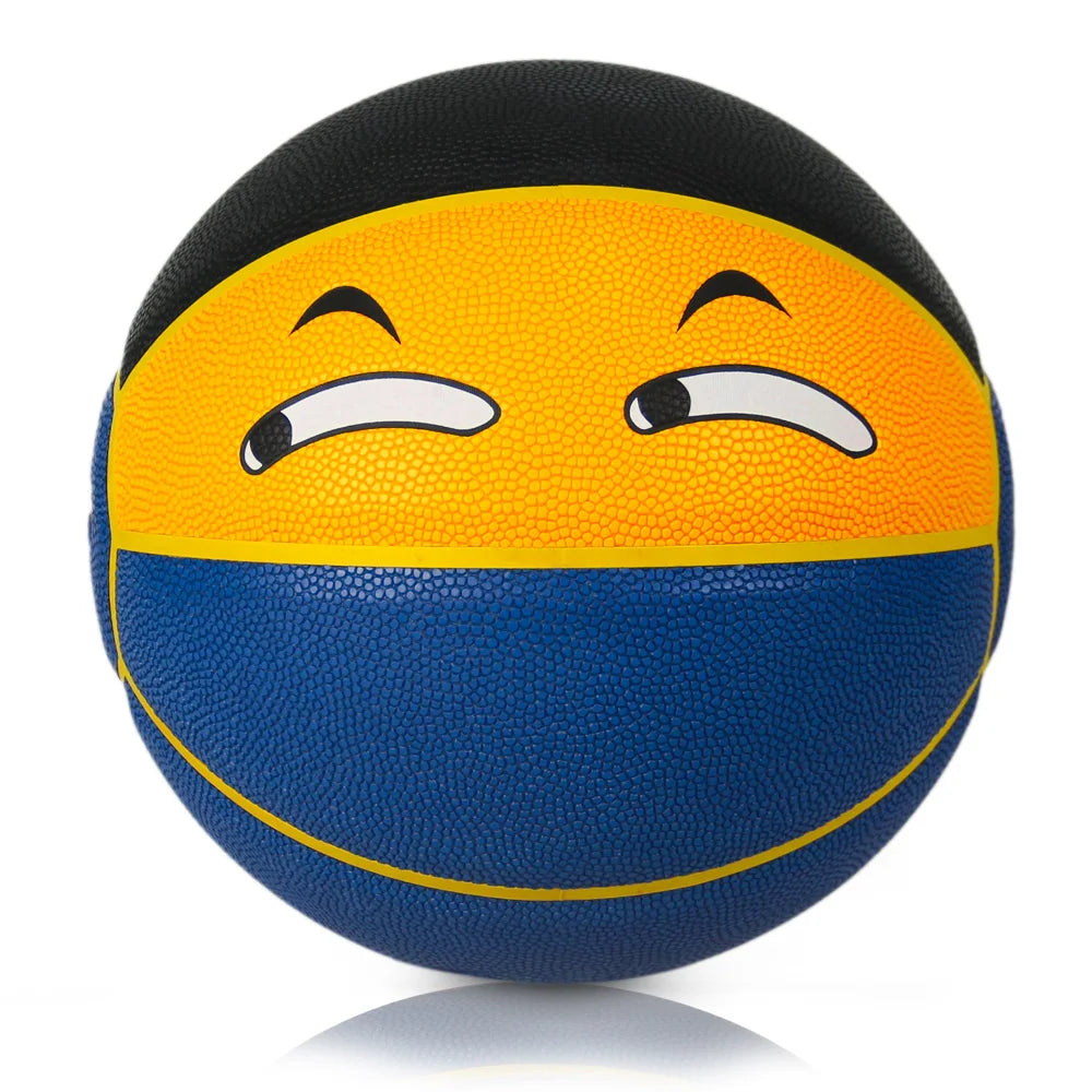 PSYCHE Factory's Official Size 7 Basketball Custom Logo Smile Design Patented for Practice Use