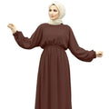 2024 Wholesale Fashion Long Sleeve Dress Loose Abaaya Muslim Dress Abaya Women