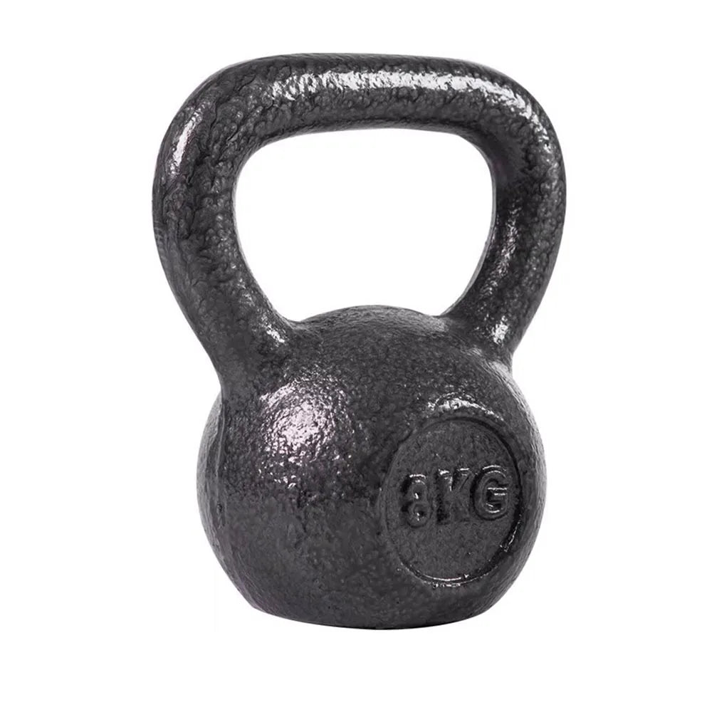 Commercial Gym Use KG/LB Cast Iron Kettlebell Strength Training Black Free Weights for Fitness