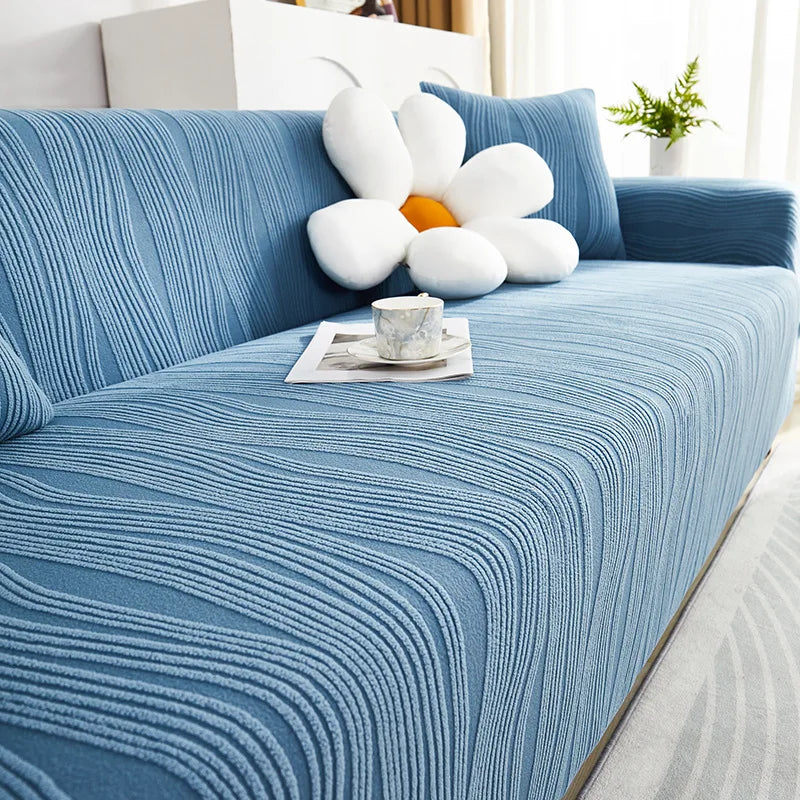 Best Quality Plushy Antyskid Protection Suitable Dustproof Multicolored Spandex Polyester Retractable Couch Cover