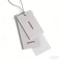 Eco-Friendly Recycled Printing logo Paper Tag  Three Set PVC Label Clothing Accessories Clothes Tag for Garment hang Tags