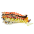 TAKEDO LV01 120mm 17g Soft Shrimp Lure 5/0 VMC Hook TPR Fishing Bait Sea Bass Lure Artificial Shrimp Bait Soft Fishing Lure
