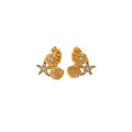 Ocean-Inspired Design Jewelry Waterproof Stainless Steel 18K Gold Plated Conch Starfish Shell Shape Stud Earrings for Women