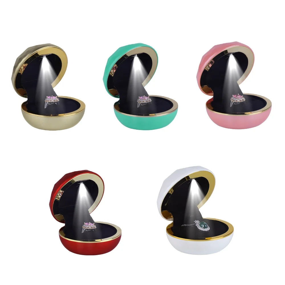 Custom Logo Wholesale Luxury Earring Bangle Bracelet Necklace PendantLed Jewellery Box Luxury Led Jewellery Package