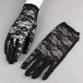 Spring and Summer New Women's Driving Sunscreen Gloves Thin Lace Short Gloves Outdoor Travel Sunshade Photo Gloves