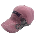Custom Pink XXL 6-Panel Unisex Baseball Cap with All Over Embroidery 100% Polyester Sporty Common Fabric