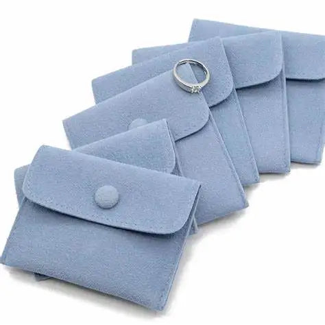 Custom Envelope Velvet Dust Bag  Jewelry Packing Suede Microfiber Velvet Jewelry Pouches Bag for Gift